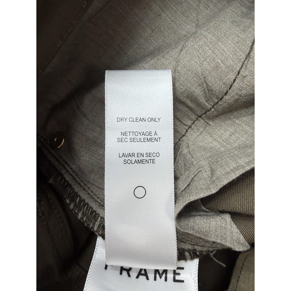 FRAME Jeans Womens 27 Olive‎ Le High Skinny Military Coated High Rise Denim - Picture 12 of 15